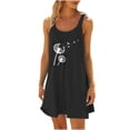 thumbnail image 1 of FAIWAD 2024 Robes d'Été pour Femmes Robe Courte Décontractée Col Rond Ample Mini Robe Vacances Plage, 1 of 4
