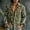 A01 Army Green Hawaiian Shirt for Men, variant on Fsmtpdam Mens Hawaiian Shirt Floral Button Down Collared Casual Long Sleeve Printed Boho Tops Vintage Relaxed Fit Lightweight Summer Beach Vacation Shirts