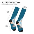 thumbnail image 4 of Sikiie Nurse Doctor Gnomes 1 Pairs Compression Socks for Men and Women 15-20 mmHg Running Support Socks, 4 of 7