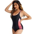 thumbnail image 2 of SWSMCLT Women's Active Bathing Suit Slimming Summer Sexy One Piece Swimsuit Sports Swimwear Red 8, 2 of 4