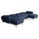 thumbnail image 4 of Sala Modular Doble Chaise Makora Salazar con Memory Foam Color Azul Lino Respaldo Reclinable de 3 Posiciones, 4 of 7