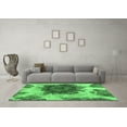 thumbnail image 3 of Ahgly Company Indoor Rectangle Abstract Emerald Green Modern Area Rugs, 2' x 5', 3 of 4
