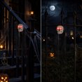 thumbnail image 4 of Outdoor Halloween Decorations Halloween Yard Decor, Long Hair Skull Ghost Prop with Flashing Led Eyes for Porch, Tree, Escape Room, Halloween Ghost Decor, 4 of 8
