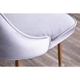 thumbnail image 3 of LumiSource Gold Frame, Silver Velvet Fabric Marcel Dining Chair - Set of 2, 3 of 12