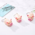 thumbnail image 2 of Xingzhi Pig Keyring Key Chain Bag Pendent Lamp Multipurpose Multicolored Ornament Metal Buckle DIY Prop Funny Keys Organizer Skin Color Flat Ring, 2 of 6