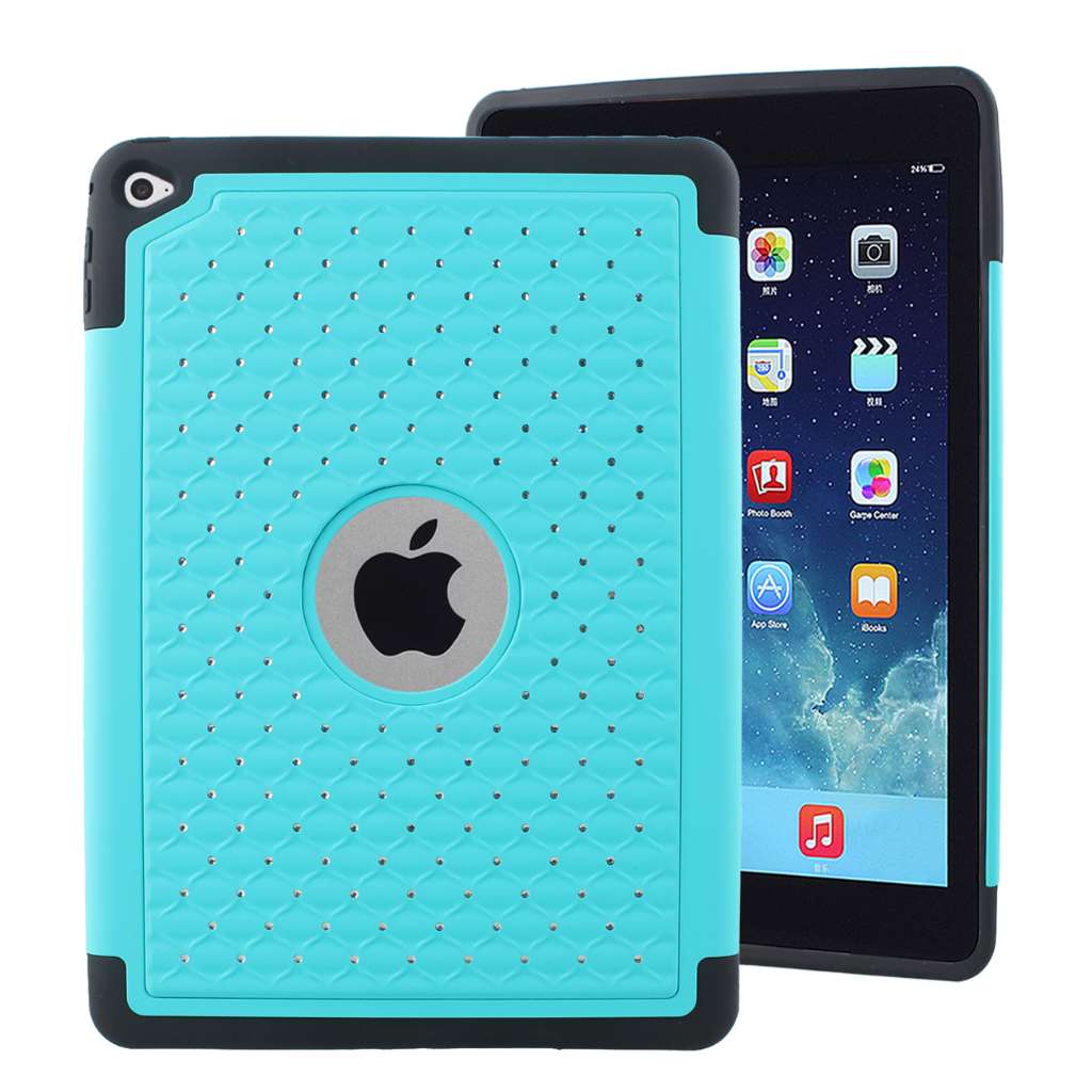 iPad Air 2 Case Baby Teal, MPERO Series IMPACT XB Crystal Jeweled