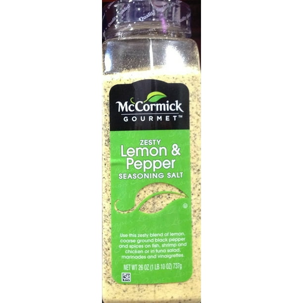 McCormick Zesty Lemon & Pepper Seasoning Salt - Walmart ...