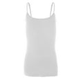 thumbnail image 2 of Emmalise PreTeen Training Bra Camisole Wireless Built in Fabric Support Cami (3Pk White, Chc, HGray, Small, 60-90 lbs), 2 of 5