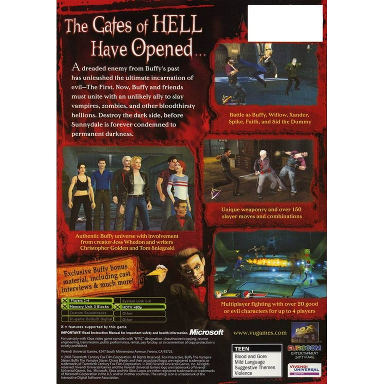 Buffy the Vampire Slayer: Chaos Bleeds - Xbox - Walmart.com