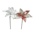 thumbnail image 1 of Christmas Marble Poinsettia Pick - Ensemble De 6, 1 of 3