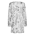 thumbnail image 5 of Économies d'Automne! srobpty Cardigan à Manches Longues pour Femmes, Blouse Décontractée à Manches Longues Imprimée avec Poche Cardigan Blanc, TG, 5 of 5