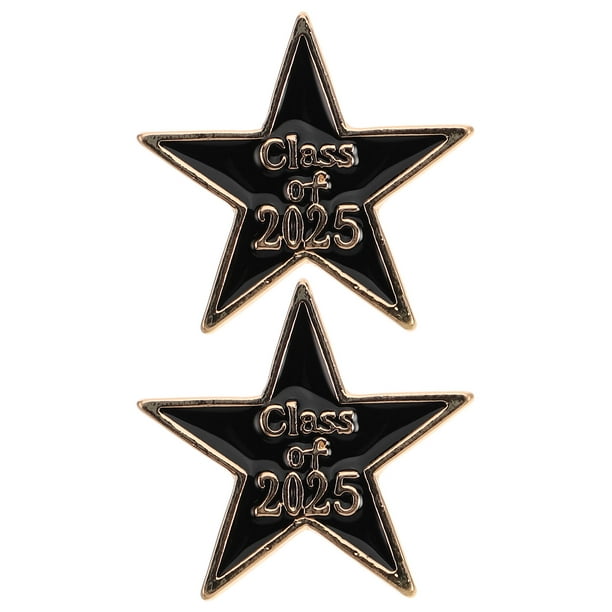 2 broches con temática de graduación para graduados, broches de solapa de metal, broches de solapa de graduación, broches para ropa, mochilas o chal