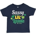 thumbnail image 3 of Inktastic Saint Patrick's Day Sassy Lil' Lassie with Shamrocks Boys or Girls Toddler T-Shirt, 3 of 5