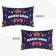 thumbnail image 4 of Bixox Happy Mardi Gras Printed Pillow Protector,Super Soft Ideal for Home,Guests,Rentals - 16"x24", 4 of 8