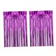 thumbnail image 3 of 2 cortinas con flecos de aluminio para decoración de fiestas, versátiles fondos para fotomatón. Rosa roja, 3 of 9