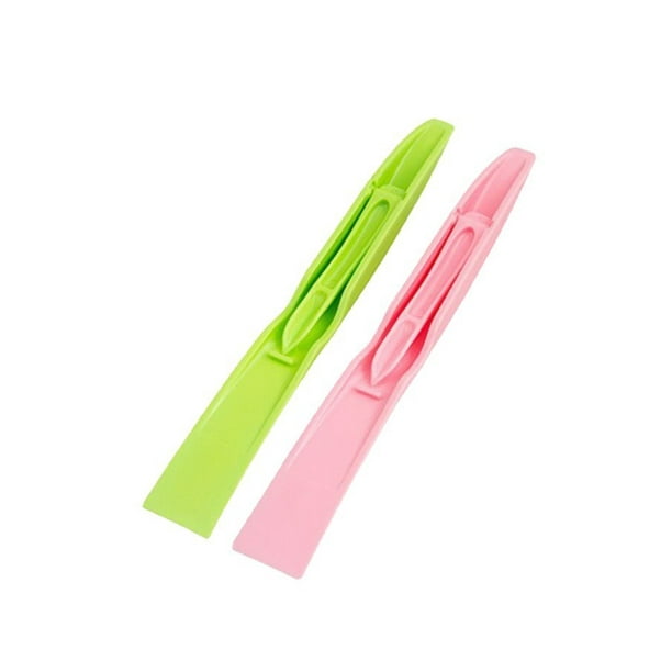 Raspador de limpieza para cocina, raspador de plástico multiusos, raspador de parrilla rígida, herramienta de limpieza sin arañazos, abrelatas, 3 uds.