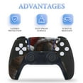 thumbnail image 4 of Skin Sticker for PS5 Slim Standard PS5 Pro Disc Digital Edition Console and Controllers Decals for Playstation 5 (Strong Black Santa Claus ,PS5 Pro Standard), 4 of 5