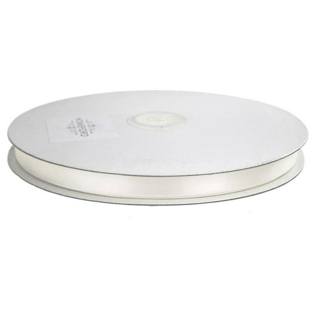 Antique Ribbon - Single Face Satin Ribbon, 1/4-Inch, 100 Yards, Antique White