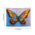 thumbnail image 6 of Kdxio Oil Painting Beautiful Butterfly Wall Hanging Tapestries Banner For Bedroom College Dorm Home Living Room Party Decor 29X37 In, 6 of 8