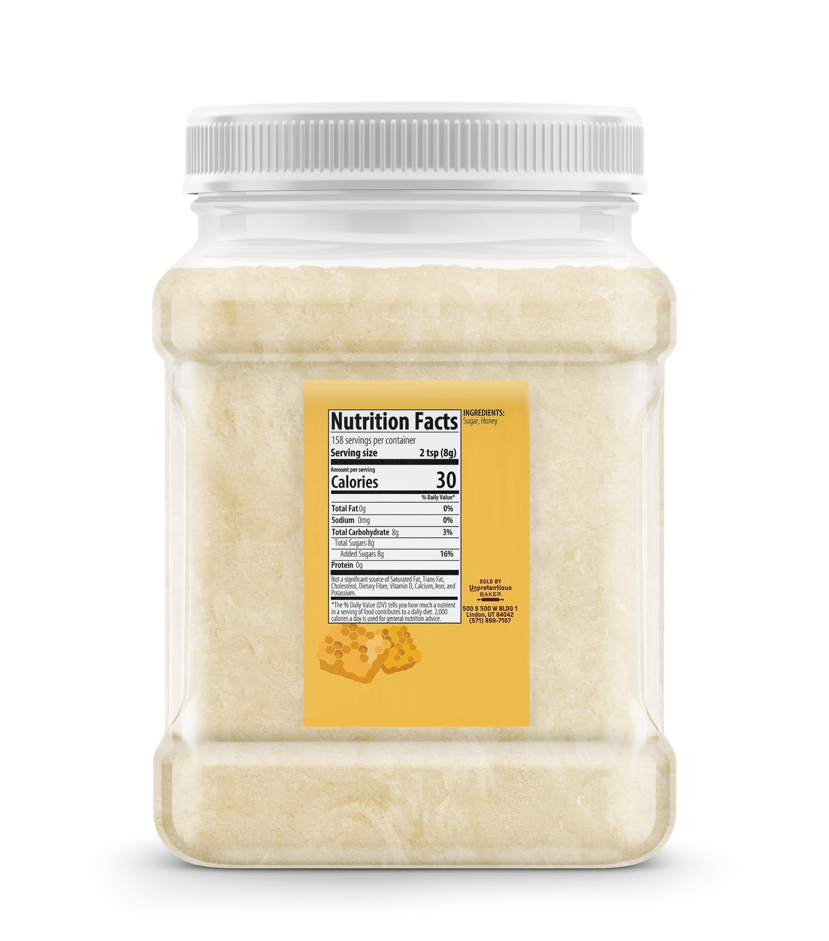 Unpretentious Honey Powder, 2.8 lb, Sweet & Natural, Cooking & Baking, Convenient