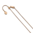 thumbnail image 2 of Sterling Silver 1.1 mm Rose Gold-plated Adjustable Box Chain, 2 of 3