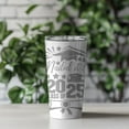 thumbnail image 2 of Graduation 20 oz Stainless Steel Travel Tumbler Double-Wall Insulated with Lid, White, 2 of 13
