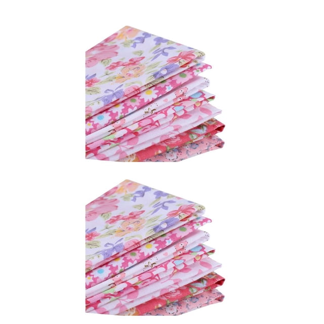 Tela de costura Injueey 7 piezas patrón de flores 25x25cm 2Conjunto