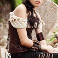 thumbnail image 2 of Punk Arm Band - Brazalete Ancho de material cuero para Mujer para Hombre, Brazalete, Brazalete Hugo banda de brazo steampunk, 2 of 10