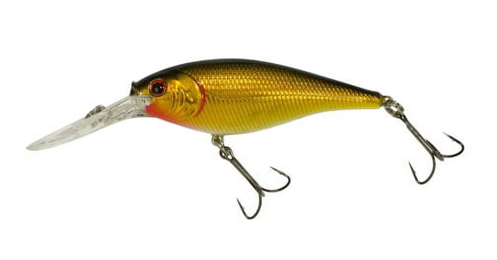 (2 pack) Berkley Flicker Shad Fishing Lure, Black Gold, 5/16 oz