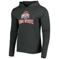 thumbnail image 2 of Men's Concepts Sport Scarlet/Heather Charcoal Ohio State Buckeyes Meter Long Sleeve Hoodie Top & Jogger Pajama Set, 2 of 5