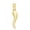 Yellow/0/10k Solid, variant on Golden Fire 14k Solid Gold Italian Horn Pendant - Good Luck Jewelry, Cornicello Gifts for Men and Women