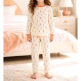 thumbnail image 3 of WIBACKER 2-7 Years Toddler and Little Girls' Long Sleeve Pajamas Set Cotton Top and Pants 2 Piece Sleepwear Pjs - Dance Girls, 3 of 11