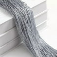 thumbnail image 1 of XmhyTop-A Cortinas de hilo para puerta (2 unidades, 100 x 200 cm), estilo bohemio, de poliéster, decorativas, para privacidad del hogar y decoración de fondo, color gris., 1 of 5