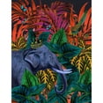 thumbnail image 3 of Brothers, Erika C. 12x14 Black Modern Framed Museum Art Print Titled - Tropical Jungle, 3 of 5