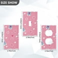 thumbnail image 7 of Yayeee Duplex Wall Plate 1-Gang 4.5"x2.7" Home Receptacle Light Switch Decorative Outlet Cover, Love Connection, 7 of 7