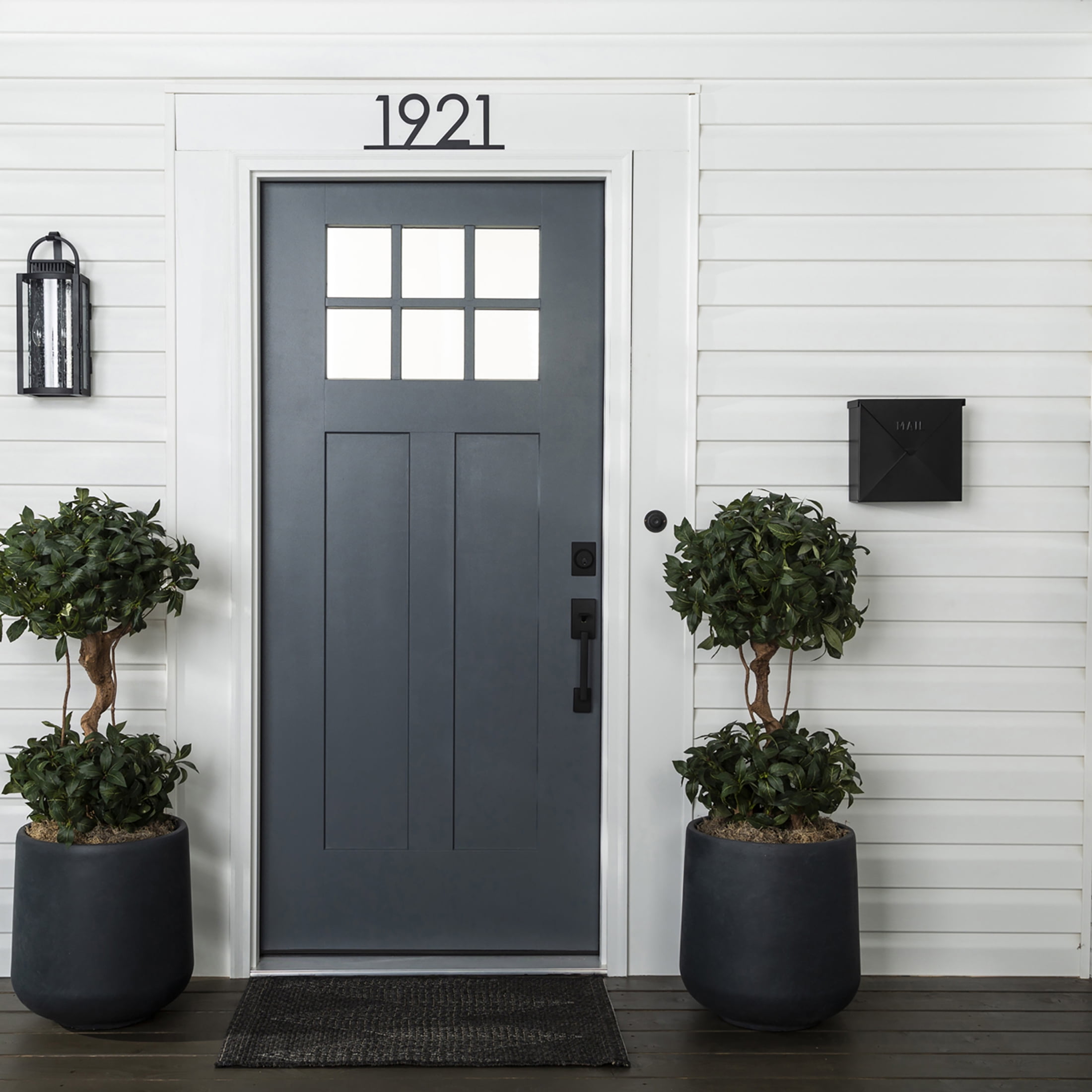 Alpine Gray, Rust-Oleum Door and Trim Paint Satin-369387, Quart