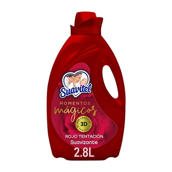 Suavizante de Telas Suavitel Momentos Mágicos Rojo Tentación 2.8 L