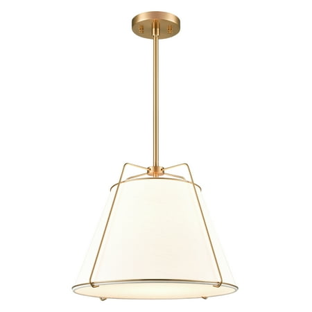 Light Society Emilio 15 Chandelier in Antique Brass/White