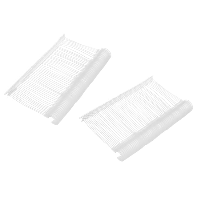 Uxcell 2000 Pcs J Hook Fasteners, 0.31" Transparent Tagging Gun Refill Fasteners for Clothing