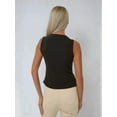 thumbnail image 5 of Fitted V-Neck Sleeveless Top, 5 of 6