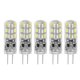 thumbnail image 1 of 5 uds G4 DC12V 3014 cuentas LED de cristal lámparas de luz para el hogar bombilla de ahorro de energía blanco frío 24LED 1,5 W, 1 of 6