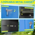 thumbnail image 5 of Pataku Metal Storage Cabinet, 71" Garage Cabinet with Doors and Shelves Lockable Steel Multifunctional Cabinets, File Cabinets for Home, Office, Garage, Warehouse(Dark Blue), 5 of 18