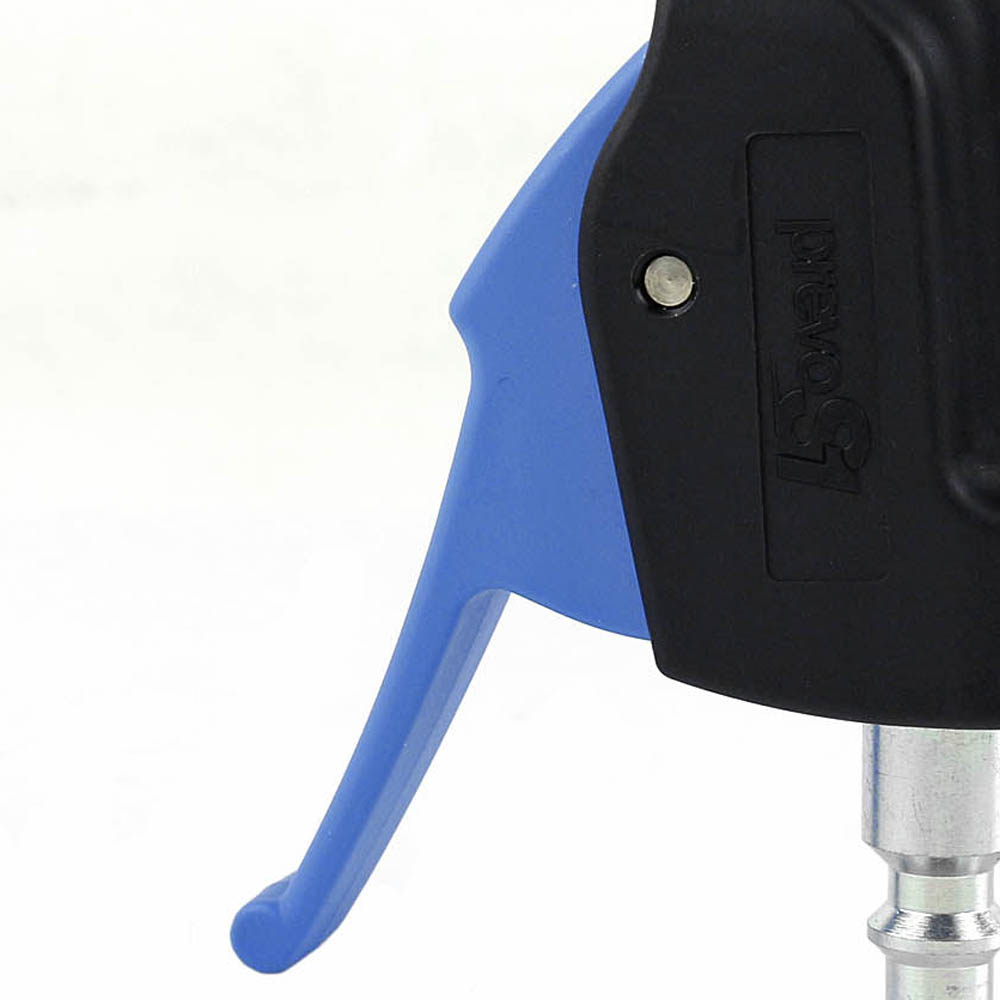 PrevoS1 Blow Gun 174 PSI Max Composite Pinpoint Tip 1/4" Industrial Style Plug