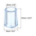 thumbnail image 2 of REGALWOVEN Kitchen Sink Rack Feet, Rack Bottom Protective Replacement Feet Wire Bumpers Clear 6mm IDx9mm OD, 2 of 7
