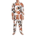 thumbnail image 3 of Naloa Sushi Roll Men’s Pajamas Set - Long Sleeve Button Down Sleep Shirt and Pajama Bottoms Sleepwear Set-X-Large, 3 of 7