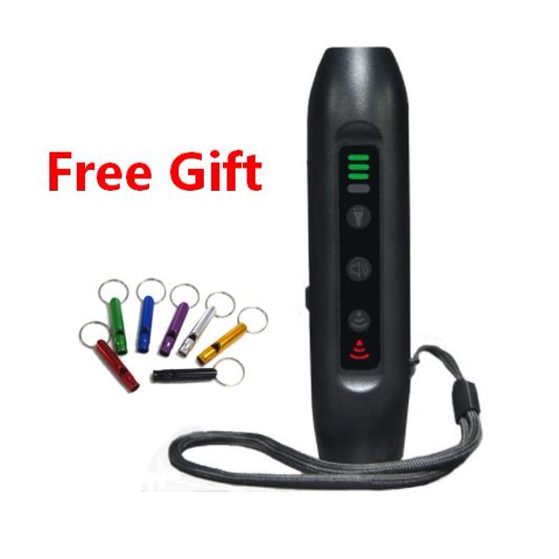 Repelente de perros Repelentes de perros Dispositivos de entrenamiento electrónico para disuadir ladridos ultrasónicos con linterna de recarga USB de ultrasonido LED Tan Jianjun unisex