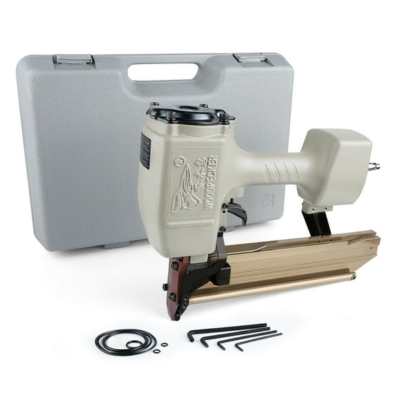WOODPECKER N851 16GA Pneumatic Heavy Wire Stapler, 1''to 2'' Length,7/16'' Medium Crown Safety Construction