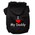 thumbnail image 3 of Pet, Dog  Cat Hoodie Screen Printed, "I Love My Daddy", 3 of 10