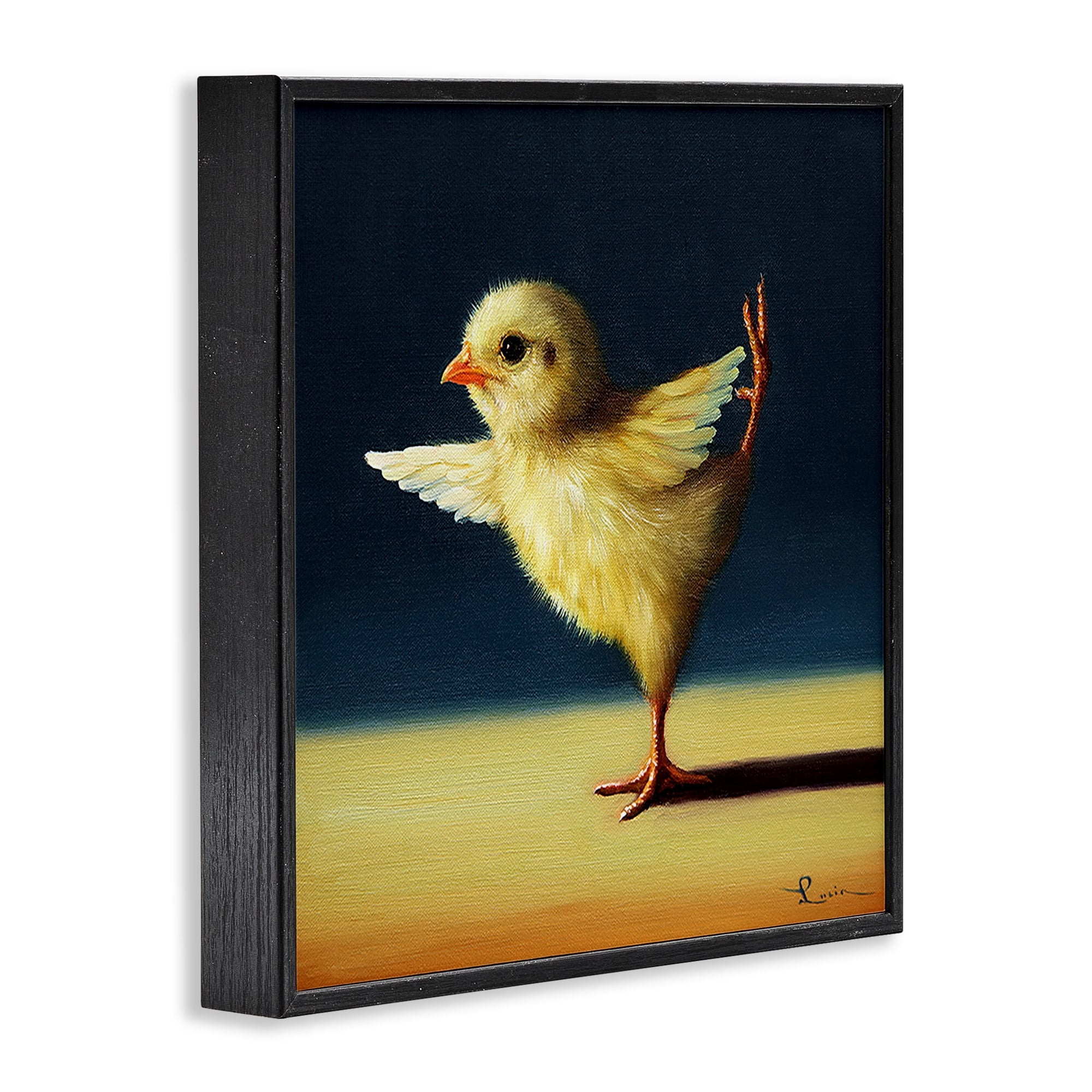 Stupell Industries Yoga Chicks Funny Animal Painting King Dancer Pose,12 x 12,Design by Lucia Heffernan