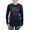 Navy, variant on - Im Nice She's Naughty Elf Hat Women's Long Sleeve - Women's Long Sleeve Graphic Tee Casual Fit